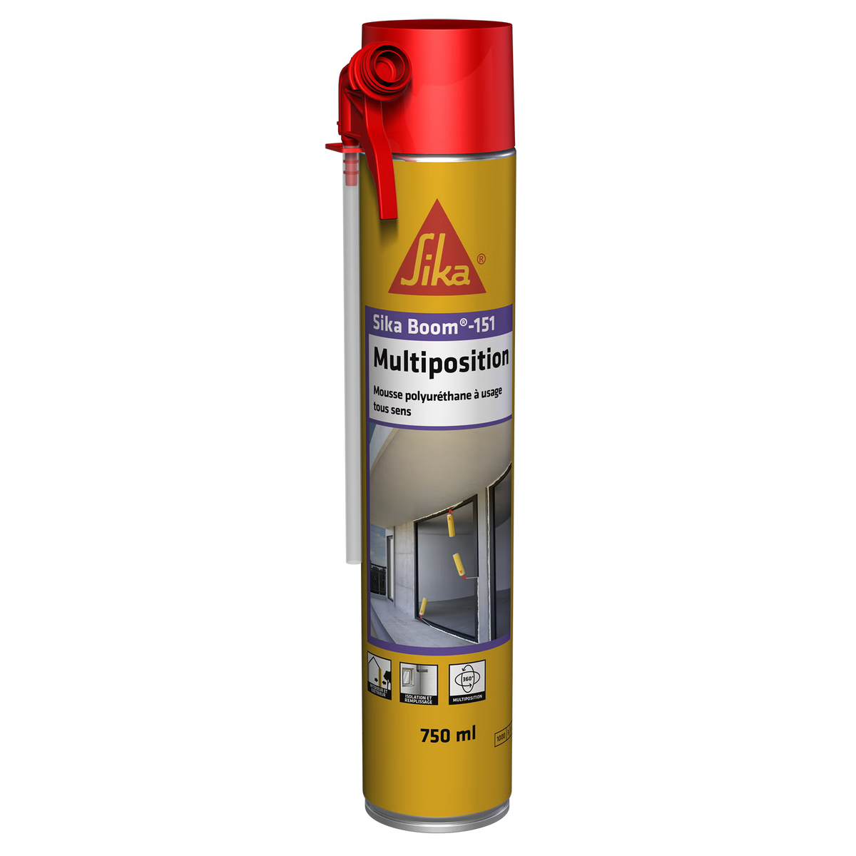 Sika Boom-151 Multiposition espuma de poliuretano en aerosol de 750 ml