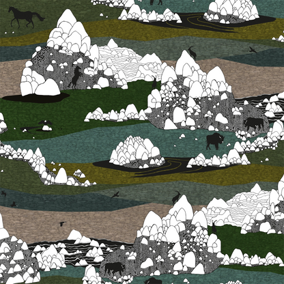 Grands Espaces GE01 — papel pintado Ressource Faune & Flore