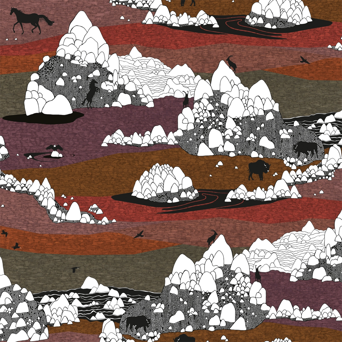 Grands Espaces GE03 — papel pintado Ressource Faune & Flore