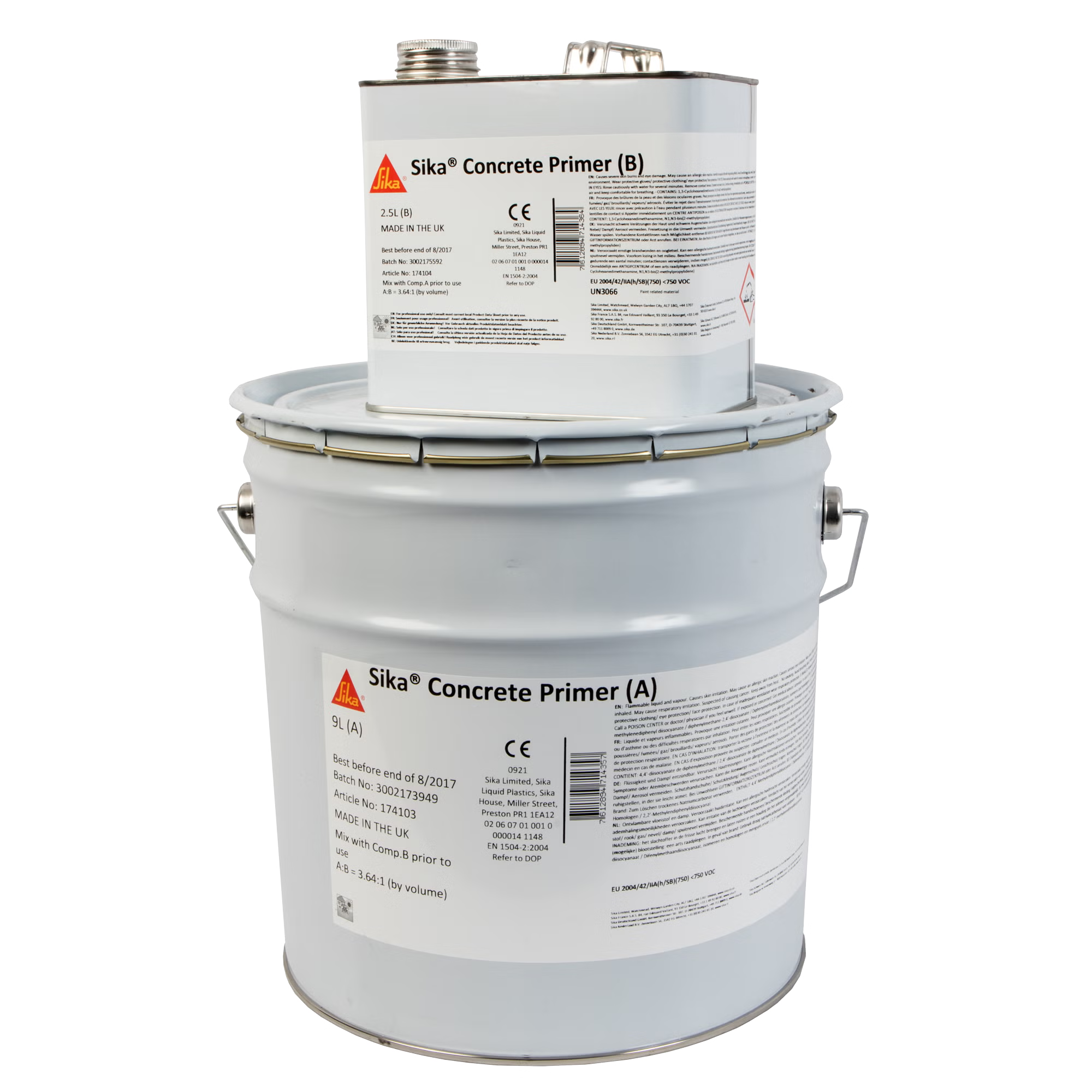 Sika Concrete Primer imprimación bicomponente para membranas líquidas