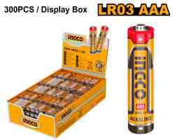 Caja Pilas Alcalinas LR03 Aaa (300 U.) INGCO
