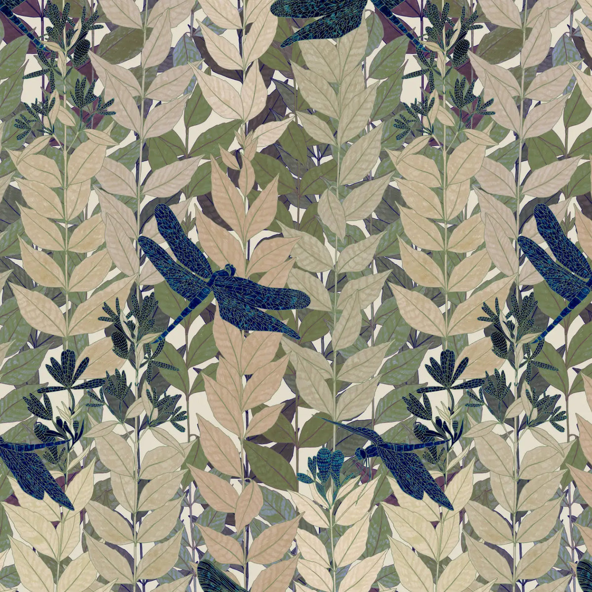 Libellules LIB05 — papel pintado Ressource Forestine Edition N°2