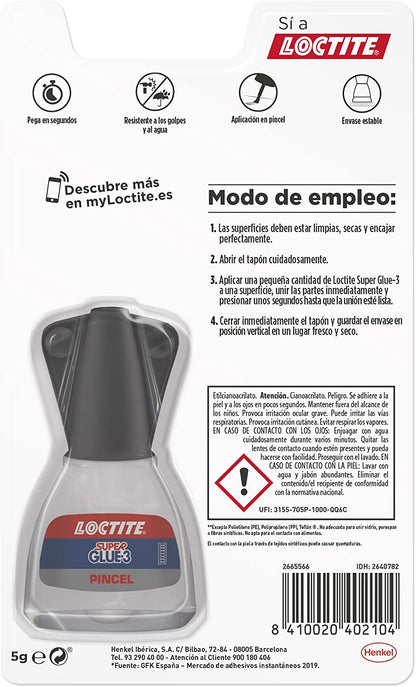 Super Glue-3 Pincel Loctite