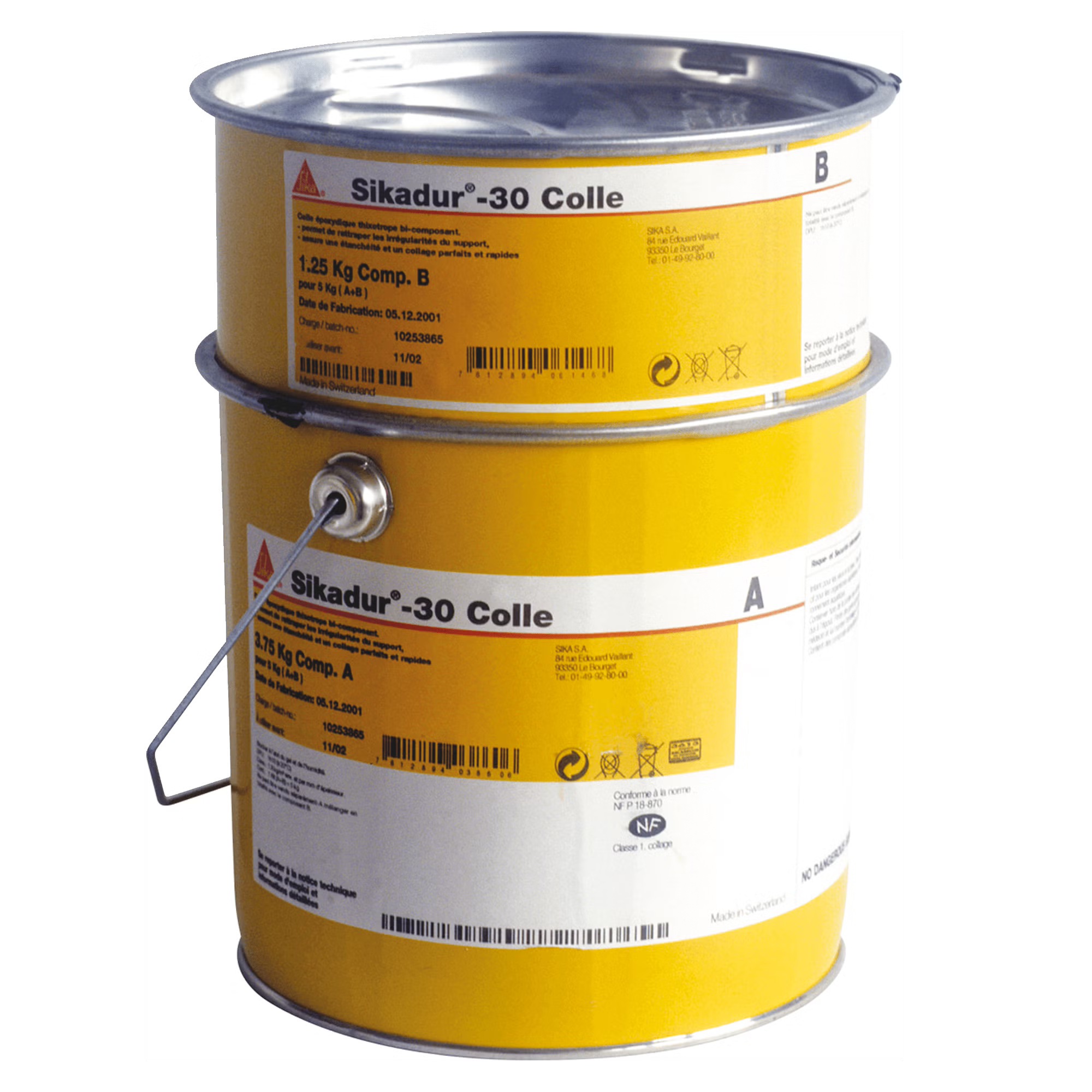 Sika Sikadur-30 adhesivo epoxi estructural de dos componentes en lote de 6 kg