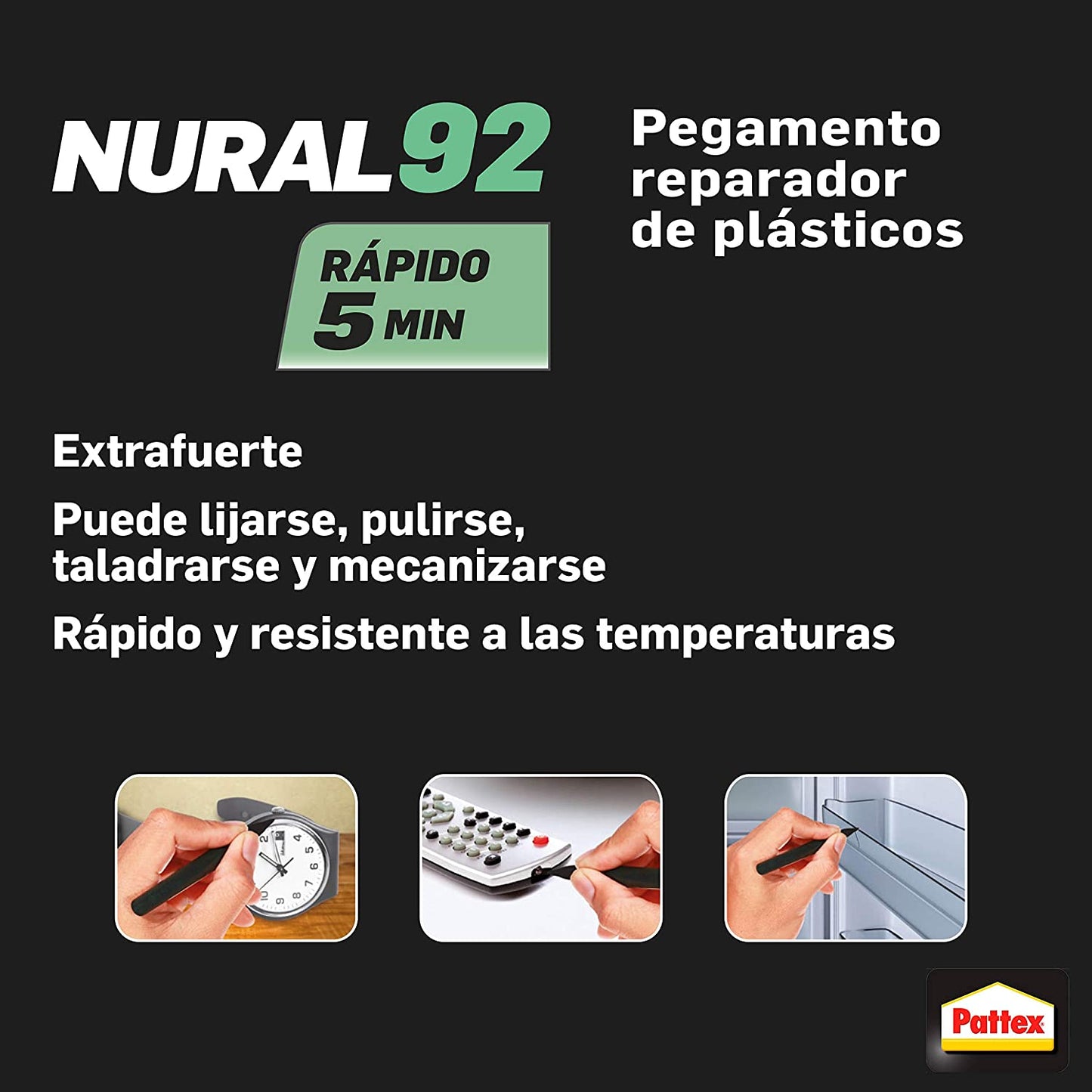 Pattex Nural 92 Reparador Plásticos