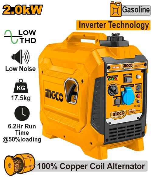 Generador Gasolina Inverter 2,0kW INGCO