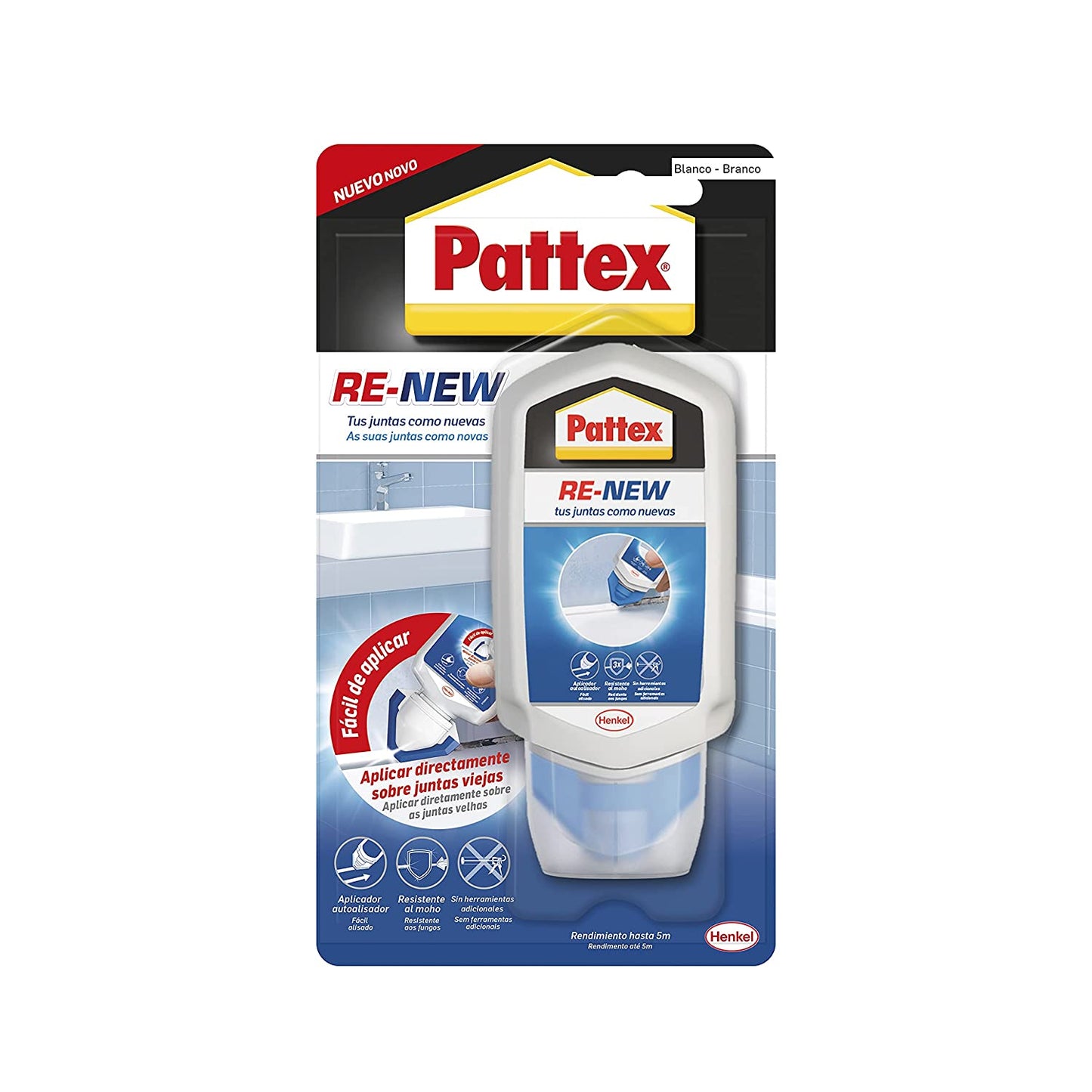 Pattex Re-New Silicone Blanc