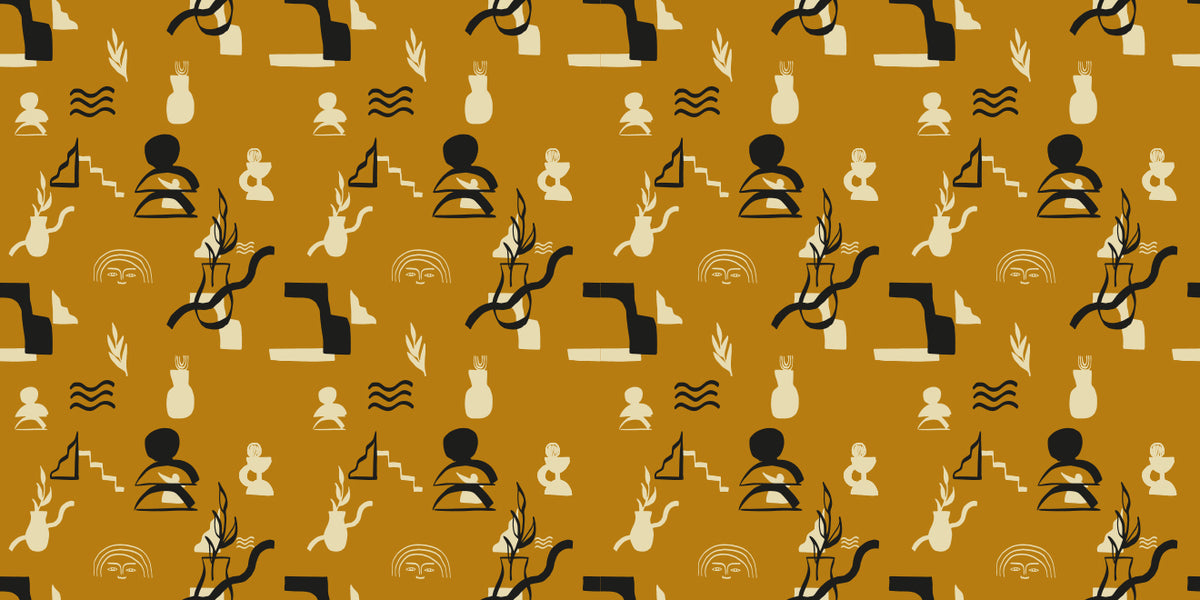 Picto Ocre PICTO03 — papel pintado Ressource Madi