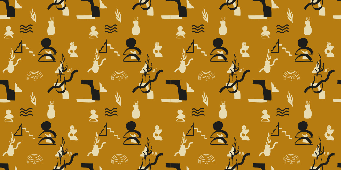 Picto Ocre PICTO03 — papel pintado Ressource Madi