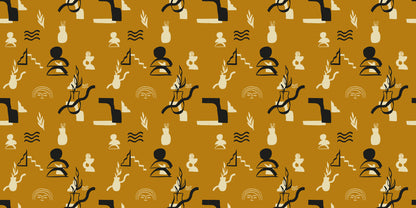 Picto Ocre PICTO03 — papel pintado Ressource Madi
