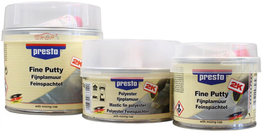 PRESTO 2K Masilla Fina + Endurecedor 250gr