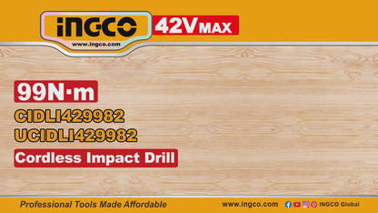 TALADRO ATORNILLADOR INGCO  42V 99NM CIDLI429982E