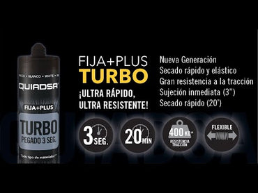 Quiadsa FIXED + PLUS TURBO sofortiges Verkleben und Befestigen aller Arten von Materialien in 3 Sekunden