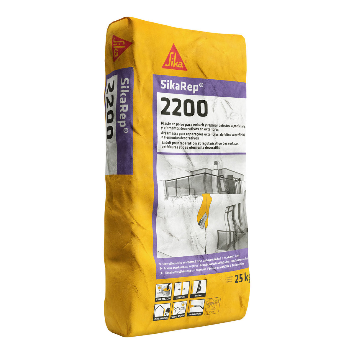 Sika SikaRep-2200 mortero tixotrópico de reparación en saco de 25 kg