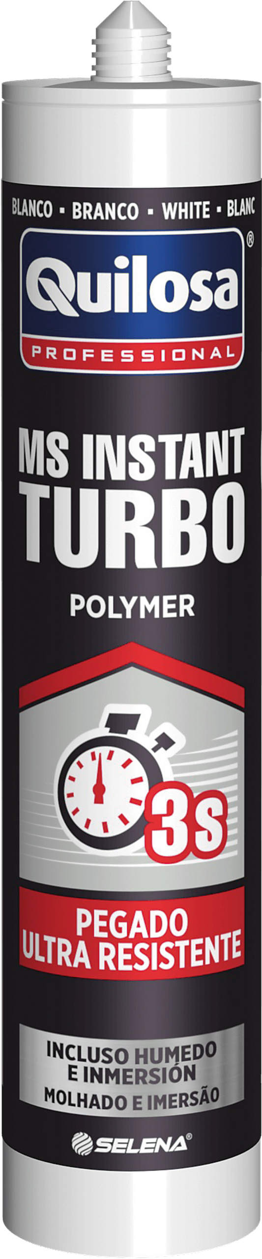 Quilosa MS Instant Adhesivo de polímero MS de alta adherencia Blanco 280cc