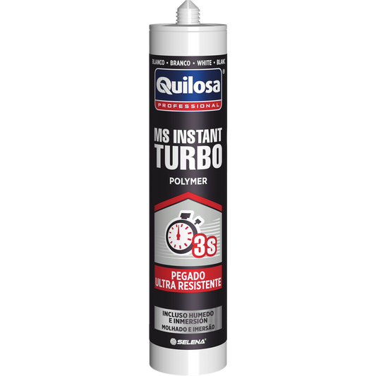 Quilosa MS Instant Adhesivo de polímero MS de alta adherencia Blanco 280cc