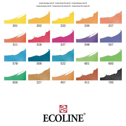Set 20 Pinselstifte Ecoline