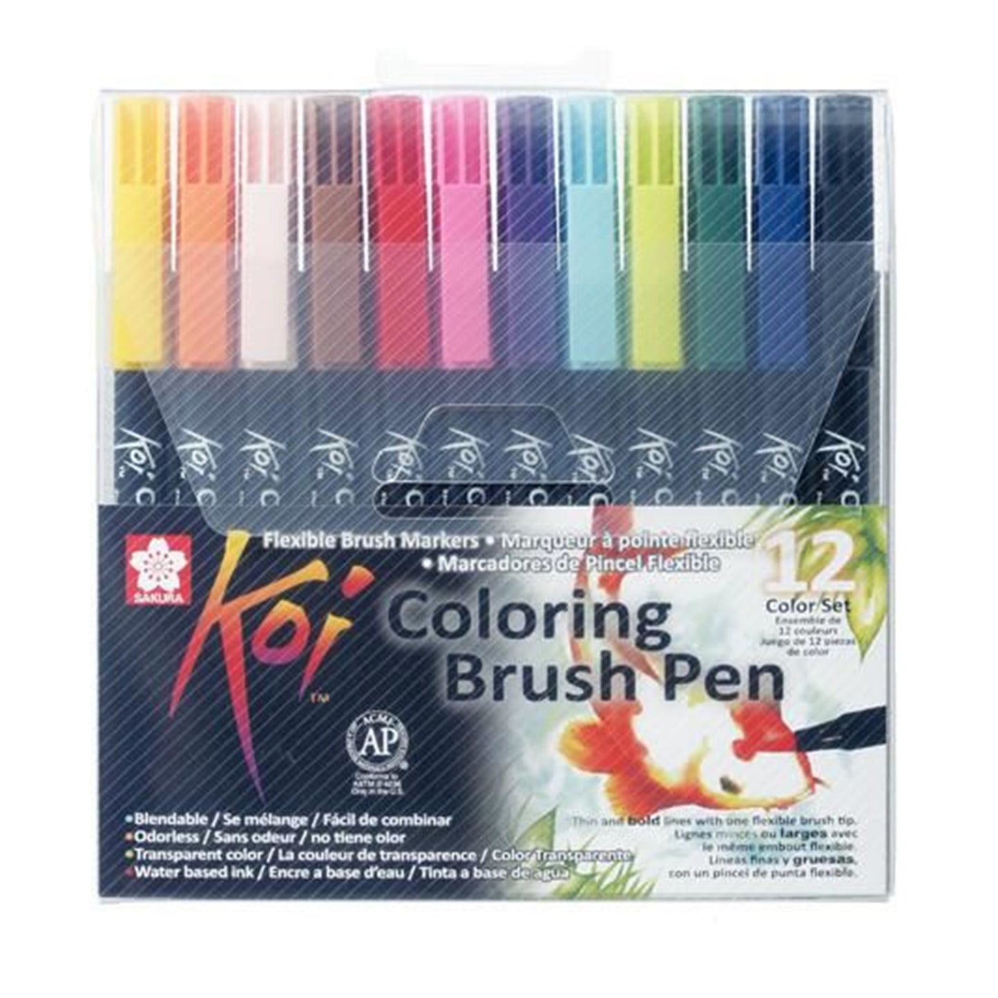 KOI Brush Pen Set 12 marqueurs