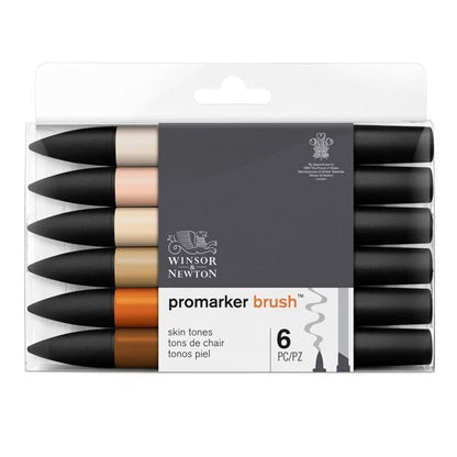 Set 6 tons de peau du pinceau Promarker 