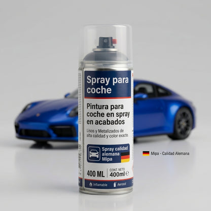 Spray Pintura Coche Mipa 400 ml — por Código de Color Personalizado Liso y Metalizado