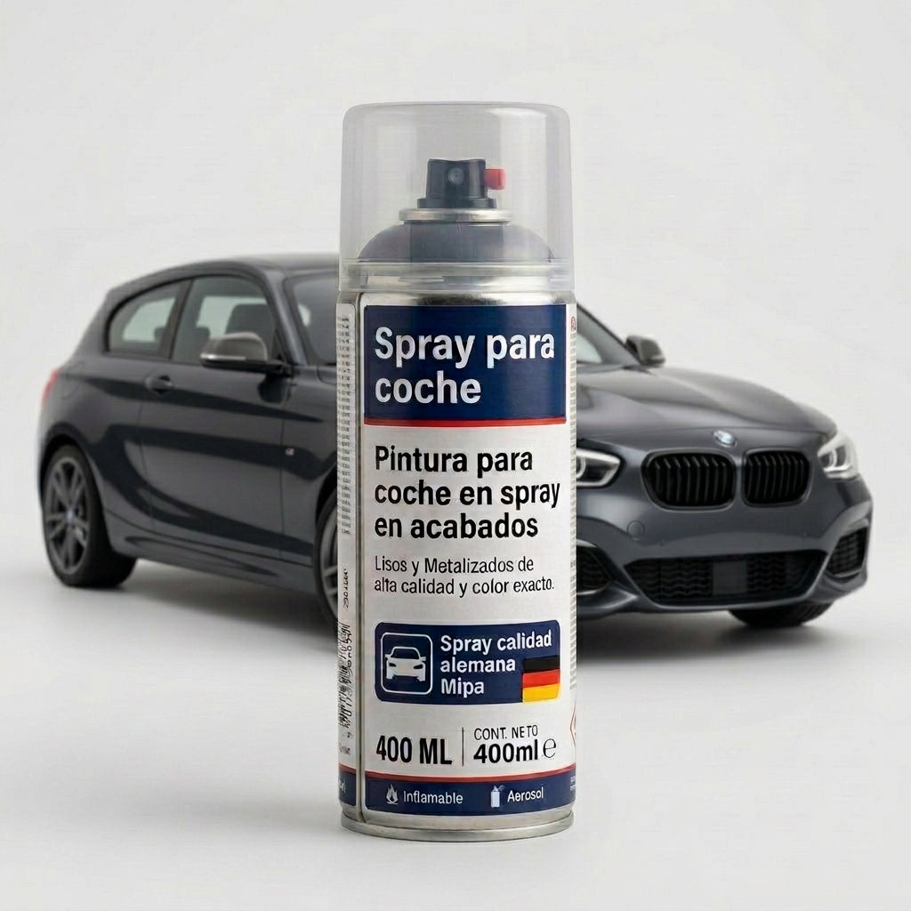 Spray Pintura Coche Mipa 400 ml — por Código de Color Personalizado Liso y Metalizado