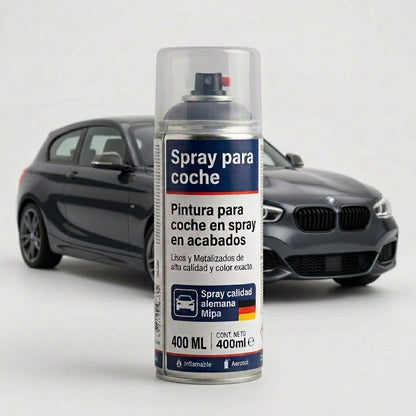 Spray Pintura Coche Mipa 400 ml — por Código de Color Personalizado Liso y Metalizado