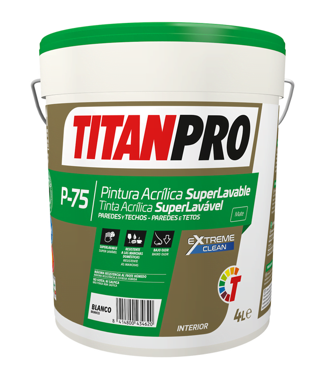 Peinture acrylique super lavable Titan Pro P75 