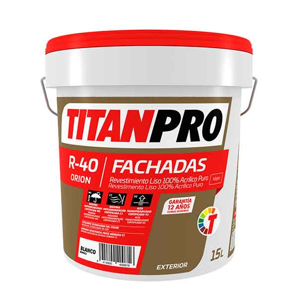 Revêtement acrylique pur Titan Pro R40