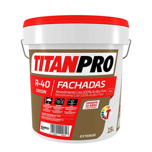 Revestimiento Acrílico Puro Titan Pro R40