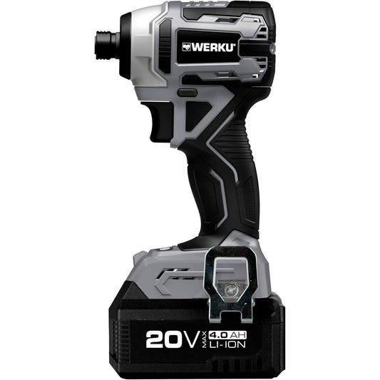 Werku WK403680 Atornillador Percutor Inalámbrico 20V Brushless 180Nm